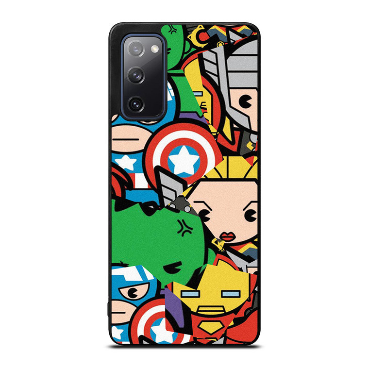 MARVEL COMIC CHARACTERS COLLAGE Samsung Galaxy S20 FE Case Cover