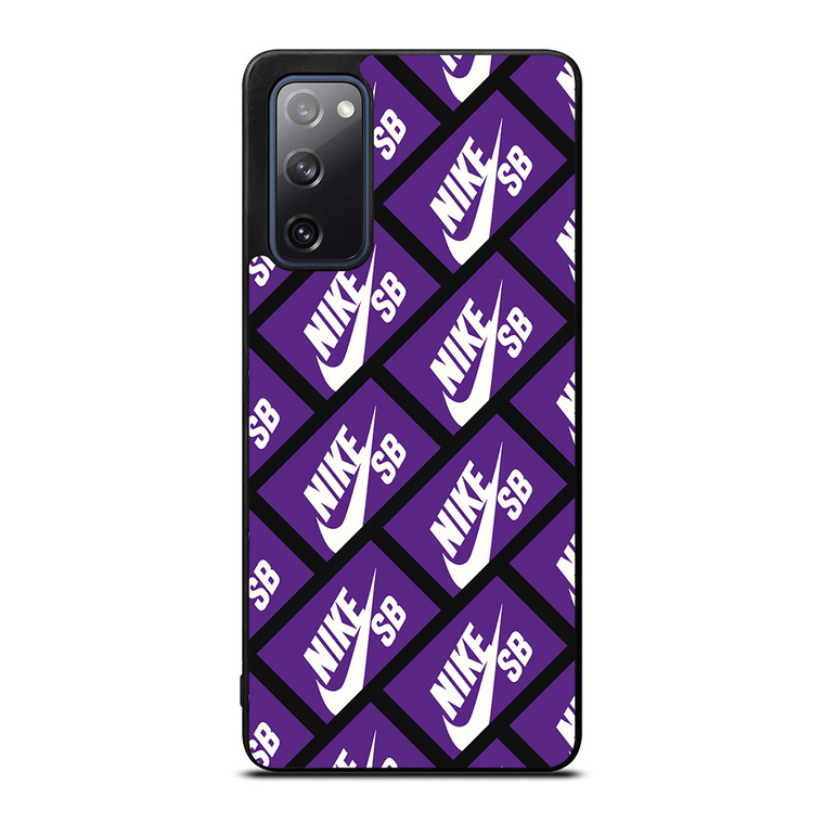 NIKE SB SKATEBOARD BOX PATTERN PURPLE Samsung Galaxy S20 FE Case Cover