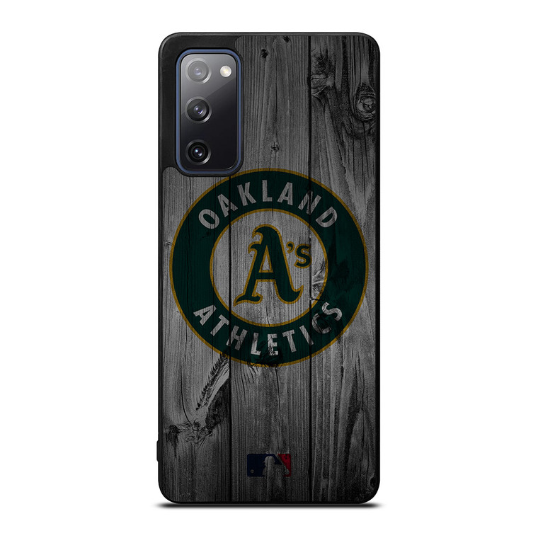 OAKLAND ATHLETICS BASEBALL MLB WOOD LOGO Samsung Galaxy S20 FE Case Cover