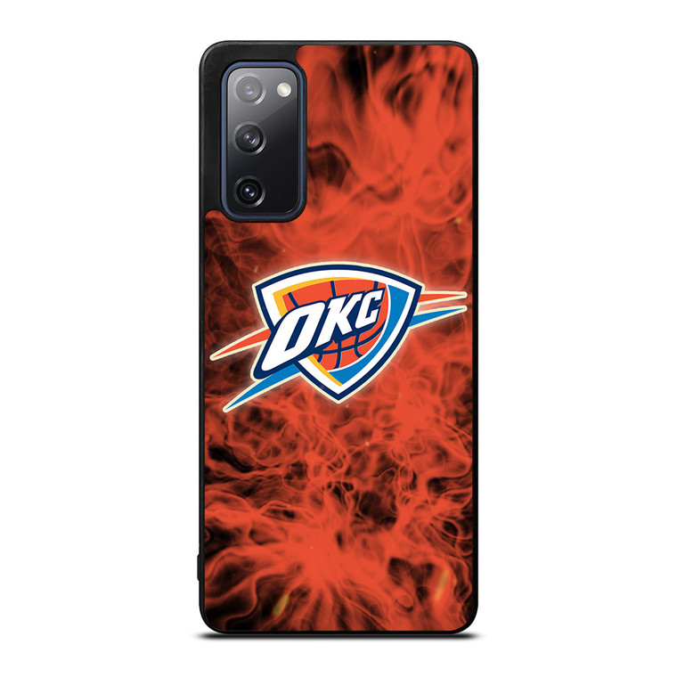 OKLAHOMA CITY THUNDERS BASKETBALL NBA FIRE Samsung Galaxy S20 FE Case Cover
