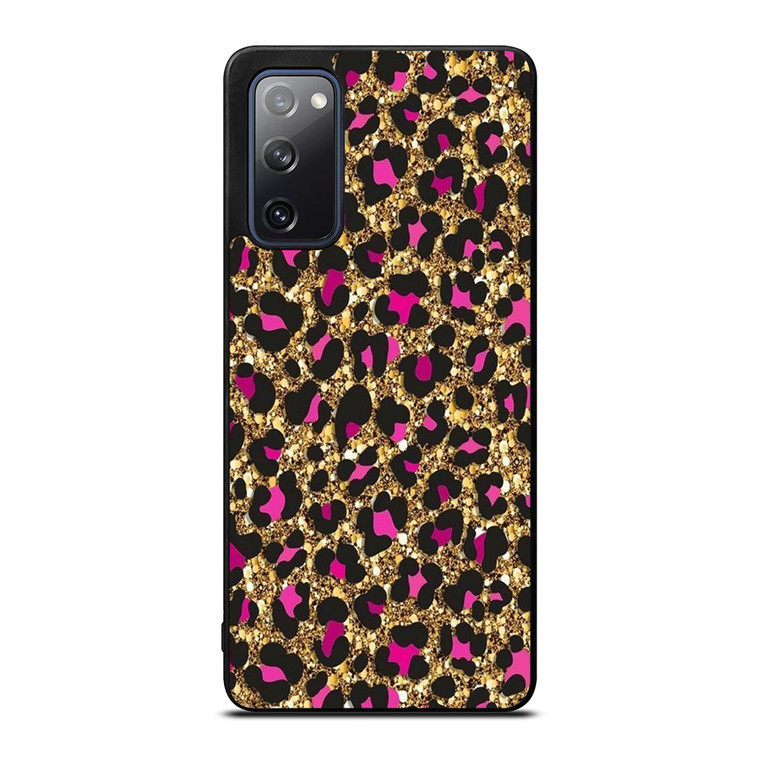 PINK LEOPARD GLITTER SKIN Samsung Galaxy S20 FE Case Cover
