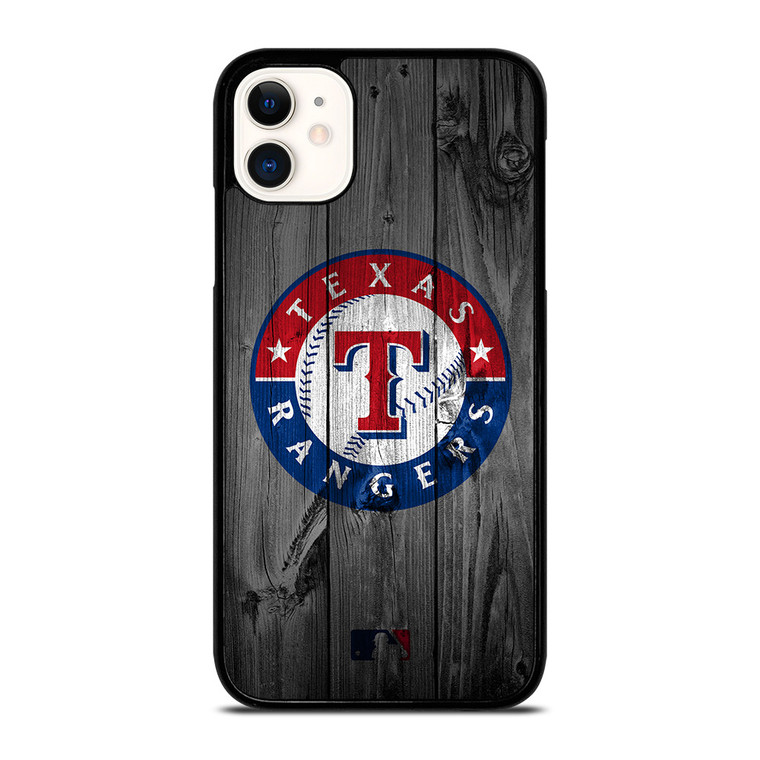 TEXAS RANGERS BASEBALL MLB WOOD LOGO iPhone 11 Case Cover