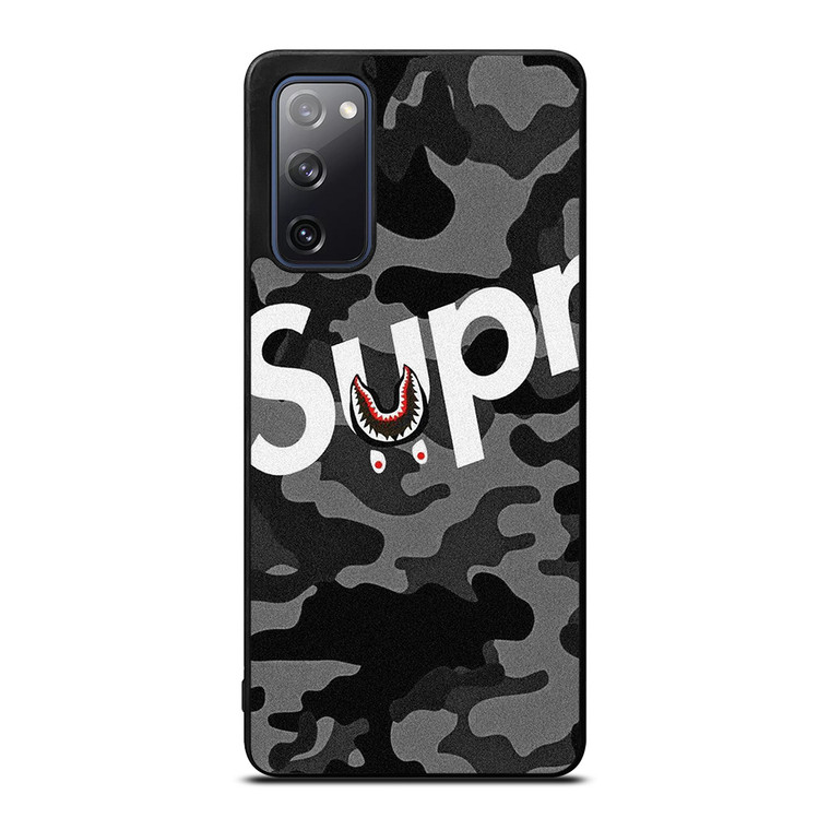 SUPREME BAPE SHARK Samsung Galaxy S20 FE Case Cover SUPREME BAPE SHARK Samsung Galaxy S20 FE Case Cover