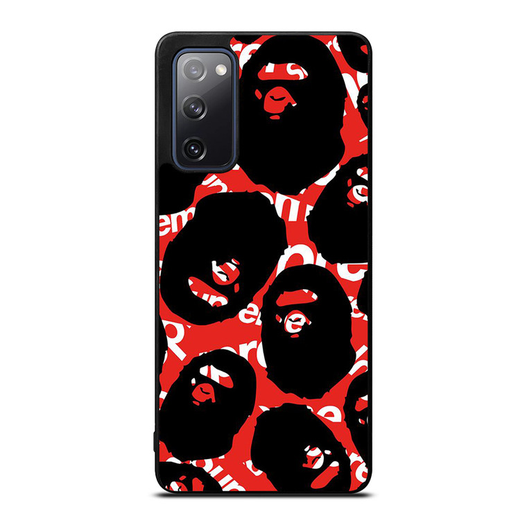 SUPREME X BAPE A BATHING APE Samsung Galaxy S20 FE Case Cover