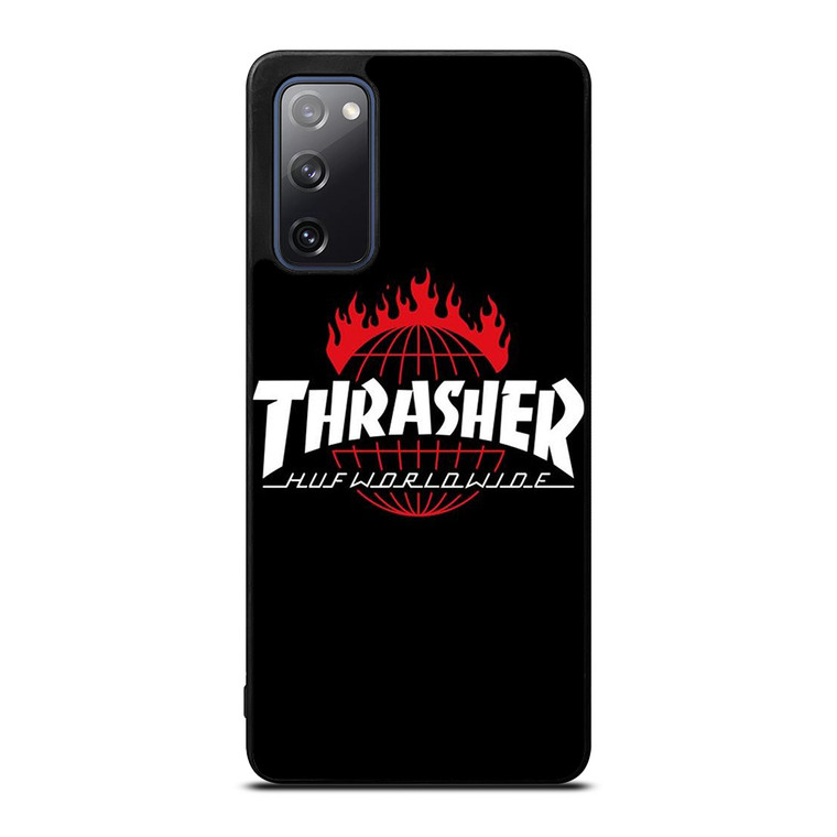 THRASHER HUF WORLDWIDE LOGO Samsung Galaxy S20 FE Case Cover