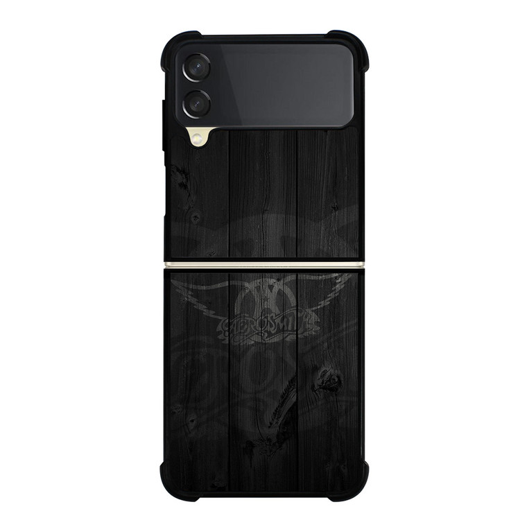 AEROSMITH ROCK BAND WOODEN LOGO Samsung Galaxy Z Flip 3 Case Cover