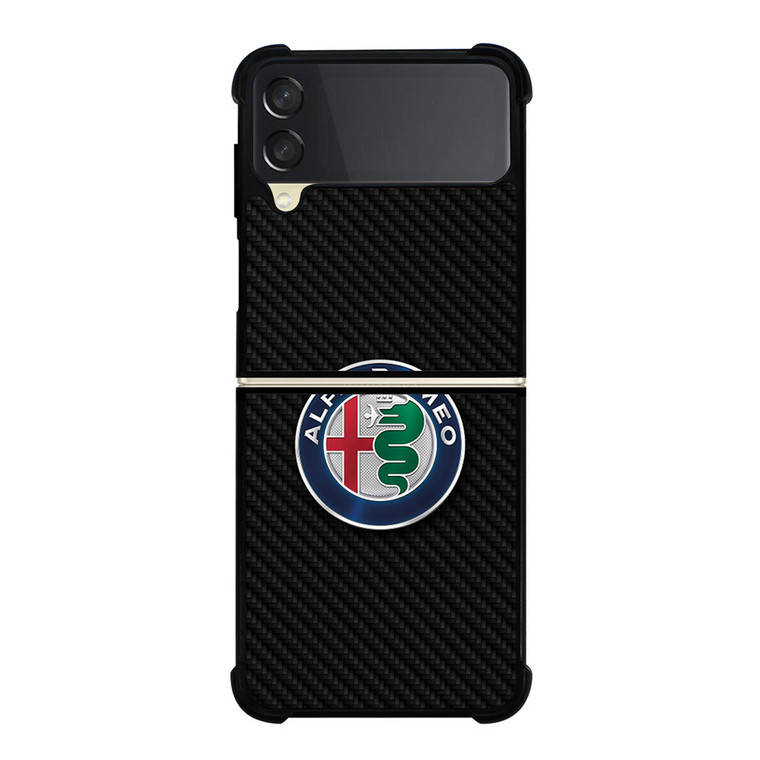 ALFA ROMEO CAR CARBON FIBER Samsung Galaxy Z Flip 3 Case Cover