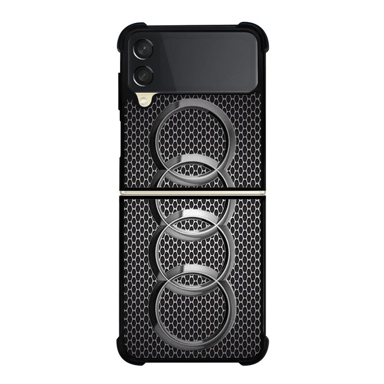 AUDI CAR METAL LOGO Samsung Galaxy Z Flip 3 Case Cover
