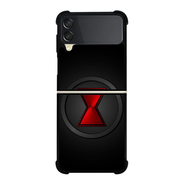 BLACK WIDOW METAL LOGO Samsung Galaxy Z Flip 3 Case Cover
