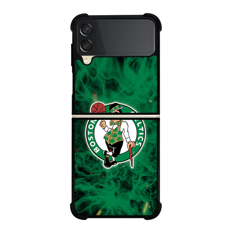 BOSTON CELTICS BASKETBALL NBA FIRE Samsung Galaxy Z Flip 3 Case Cover