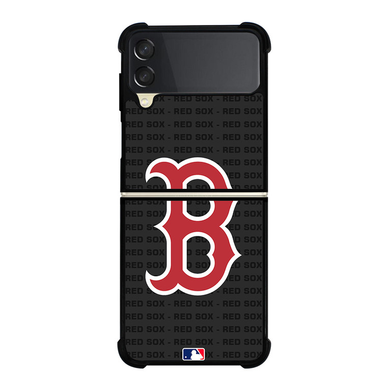 BOSTON RED SOX BASEBALL BLACK Samsung Galaxy Z Flip 3 Case Cover