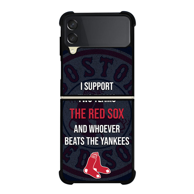 BOSTON RED SOX MLB BASEBALL BANTER FANS 2 Samsung Galaxy Z Flip 3 Case Cover