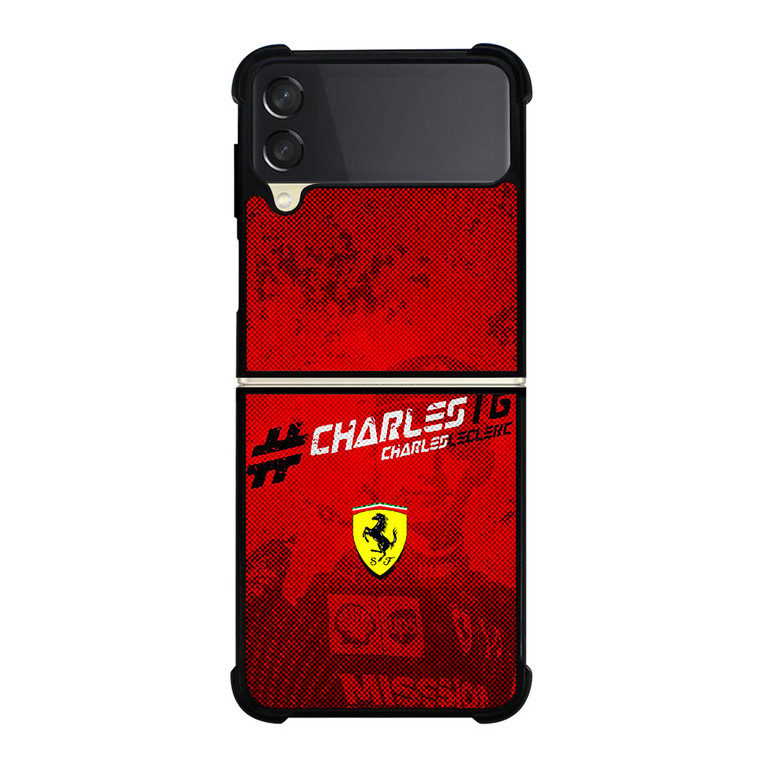 CHARLES LECLERC FERRARI FORMULA ONE F1 RACING 5 Samsung Galaxy Z Flip 3 Case Cover