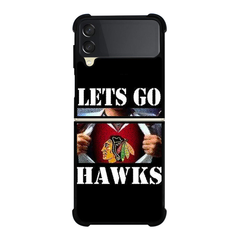 CHICAGO BLACKHAWKS NHL HOCKEY FANS Samsung Galaxy Z Flip 3 Case Cover