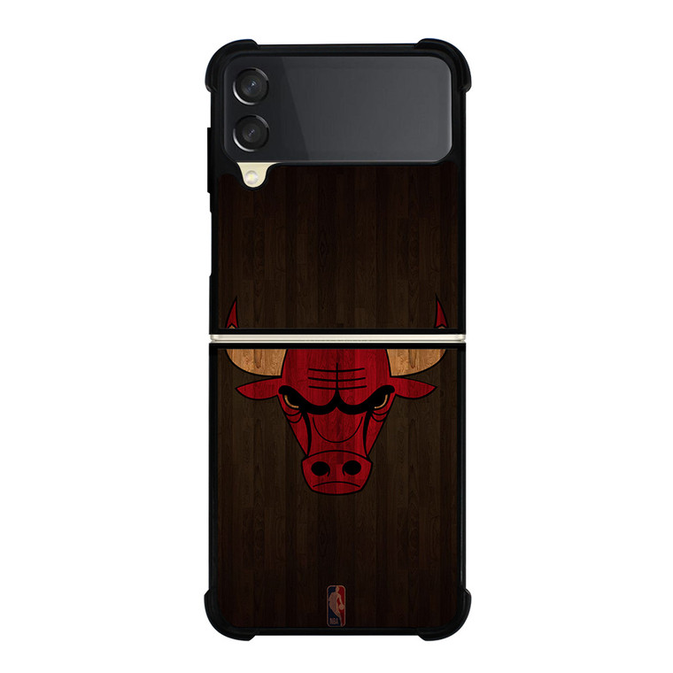 CHICAGO BULLS BASKETBALL COURT NBA Samsung Galaxy Z Flip 3 Case Cover