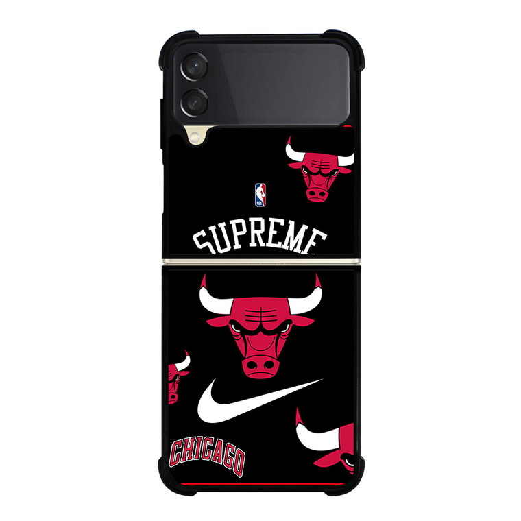 CHICAGO BULLS NBA X SUPREME NIKE Samsung Galaxy Z Flip 3 Case Cover