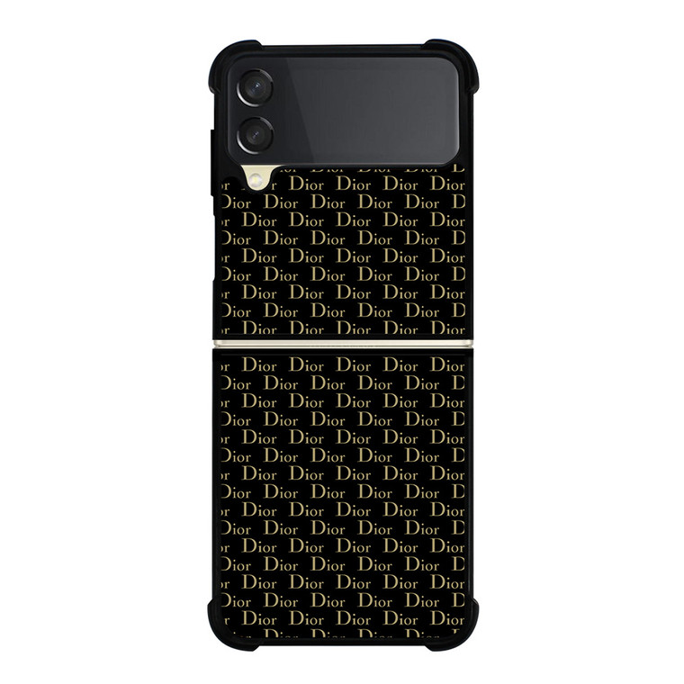 CHRISTIAN DIOR LOGO PATTERN Samsung Galaxy Z Flip 3 Case Cover
