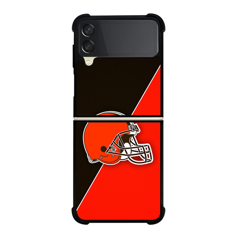CLEVELAND BROWNS NFL FOOTBALL LOGO Samsung Galaxy Z Flip 3 Case Cover