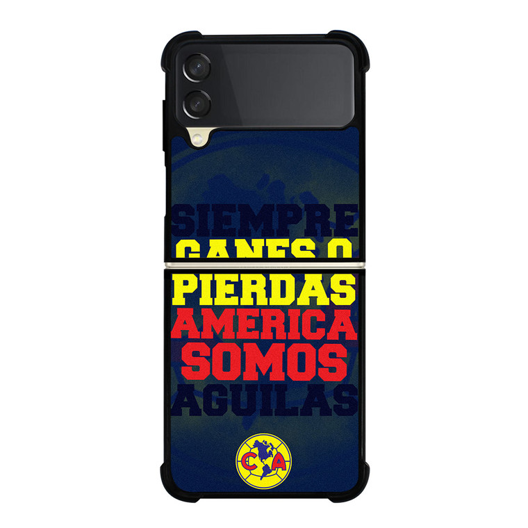 CLUB AMERICA FOOTBALL FANS QUOTE Samsung Galaxy Z Flip 3 Case Cover