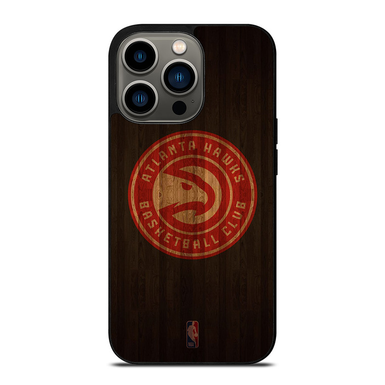 ATLANTA HAWKS BASKETBALL COURT NBA iPhone 13 Pro Case Cover