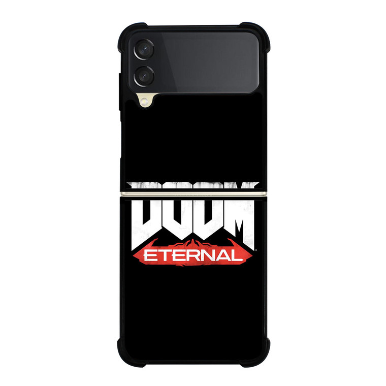DOOM ETERNAL GAMES LOGO BLACK Samsung Galaxy Z Flip 3 Case Cover