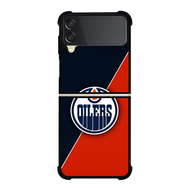 EDMONTON OILERS NHL HOCKEY LOGO Samsung Galaxy Z Flip 3 Case Cover