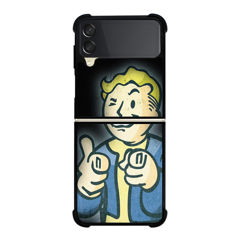 FALLOUT VAULT BOY 2 Samsung Galaxy Z Flip 3 Case Cover