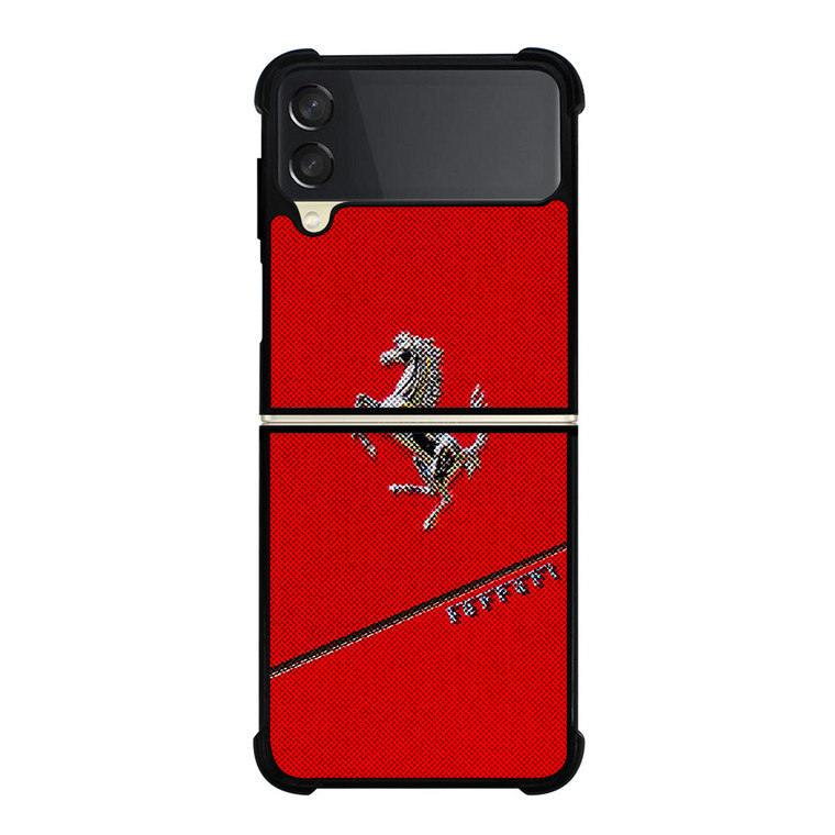 FERRARI RED CAR LOGO Samsung Galaxy Z Flip 3 Case Cover