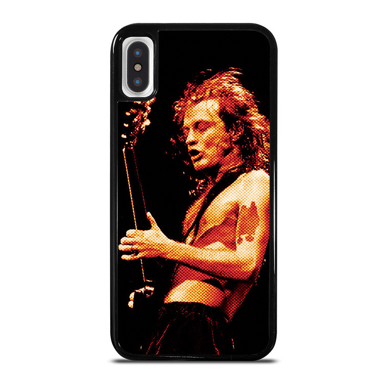 ACDC ANGUS YOUNG ROCK BAND GUITARIST iPhone X / XS Case Cover