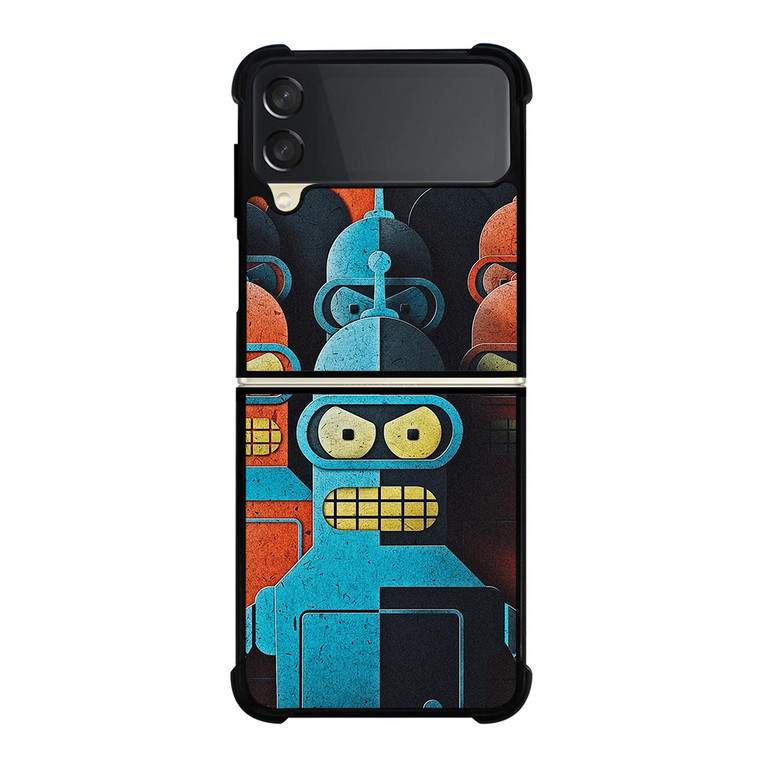 FUTURAMA BENDER ART Samsung Galaxy Z Flip 3 Case Cover