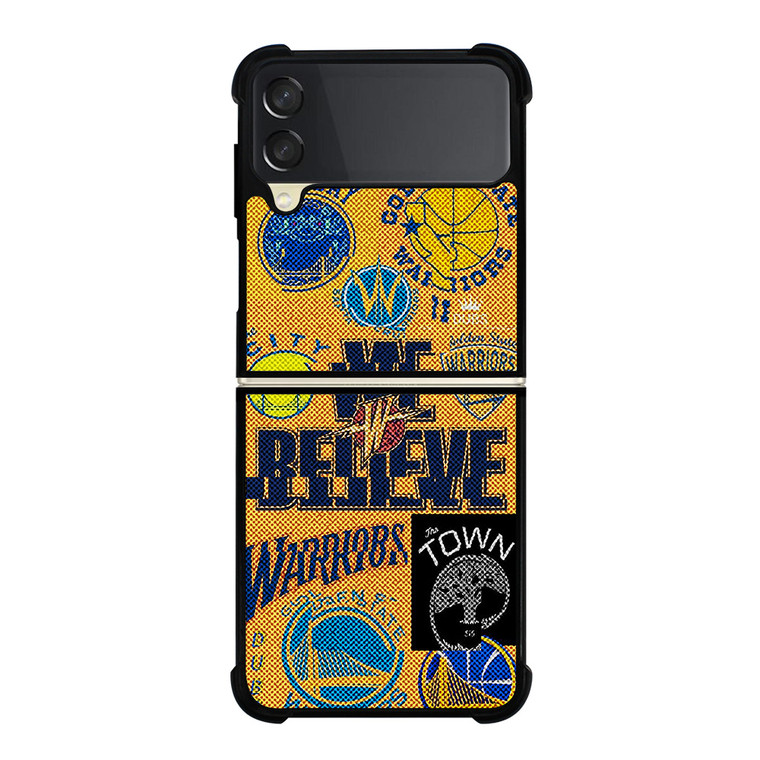 GOLDEN STATE WARRIORS NBA BASKETBALL COLLAGE Samsung Galaxy Z Flip 3 Case Cover