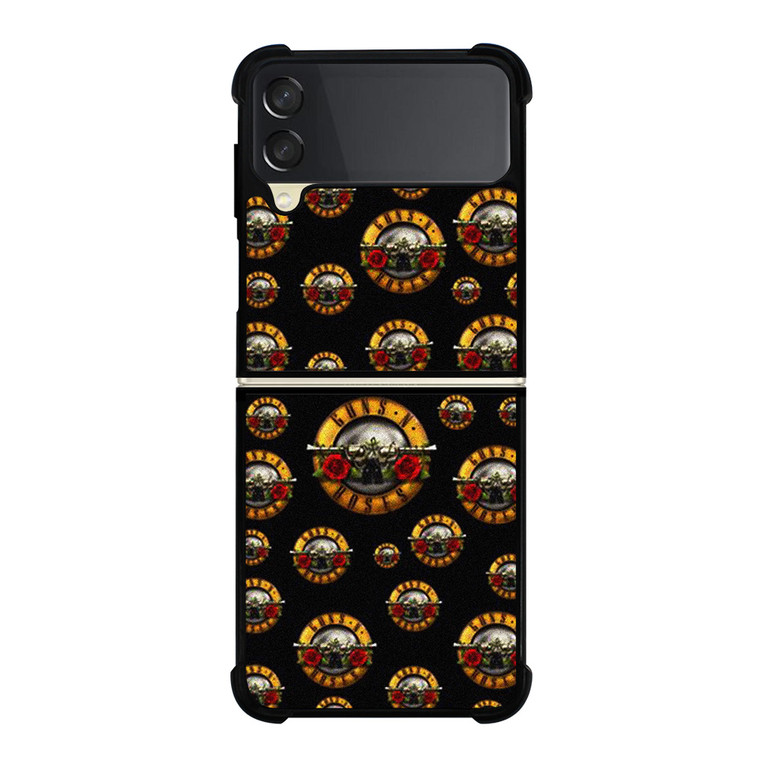 GUNS N ROSES ROCK BAND PATTERN Samsung Galaxy Z Flip 3 Case Cover