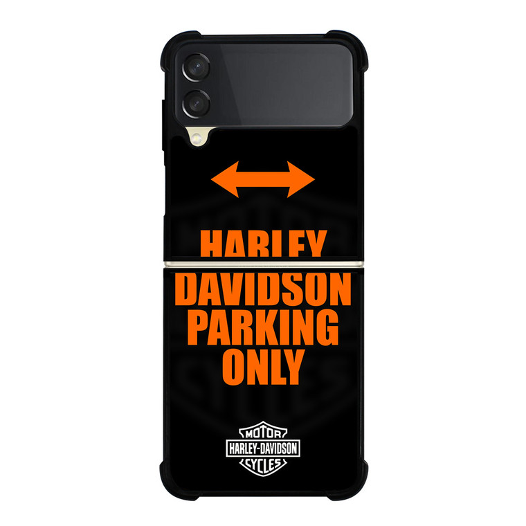 HARLEY DAVIDSON PARKING ONLY Samsung Galaxy Z Flip 3 Case Cover