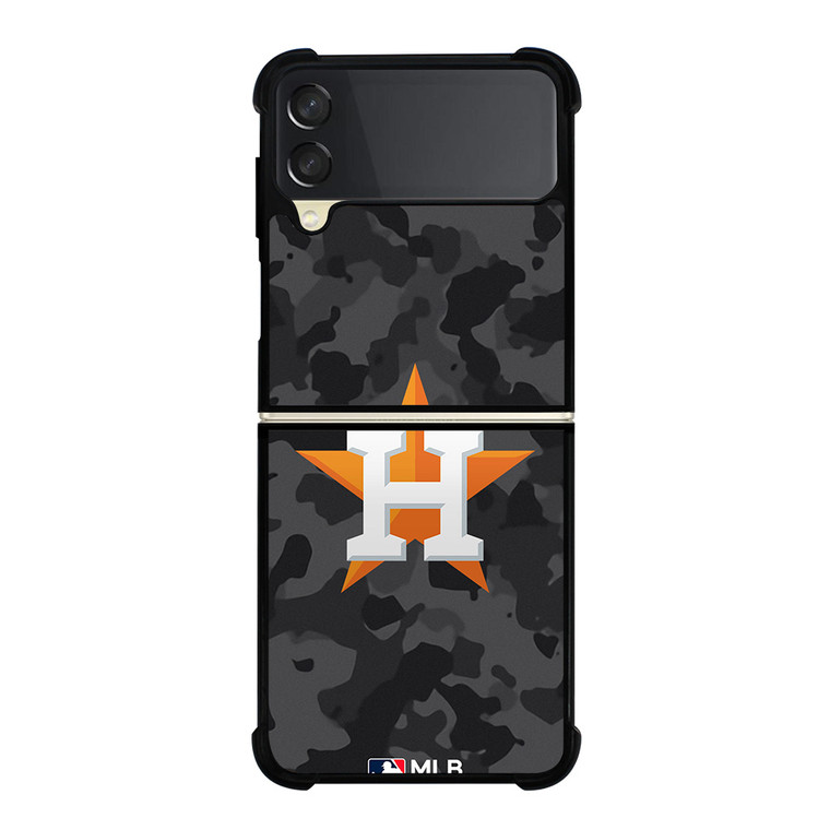 HOUSTON ASTROS BASEBALL BLACK CAMO Samsung Galaxy Z Flip 3 Case Cover