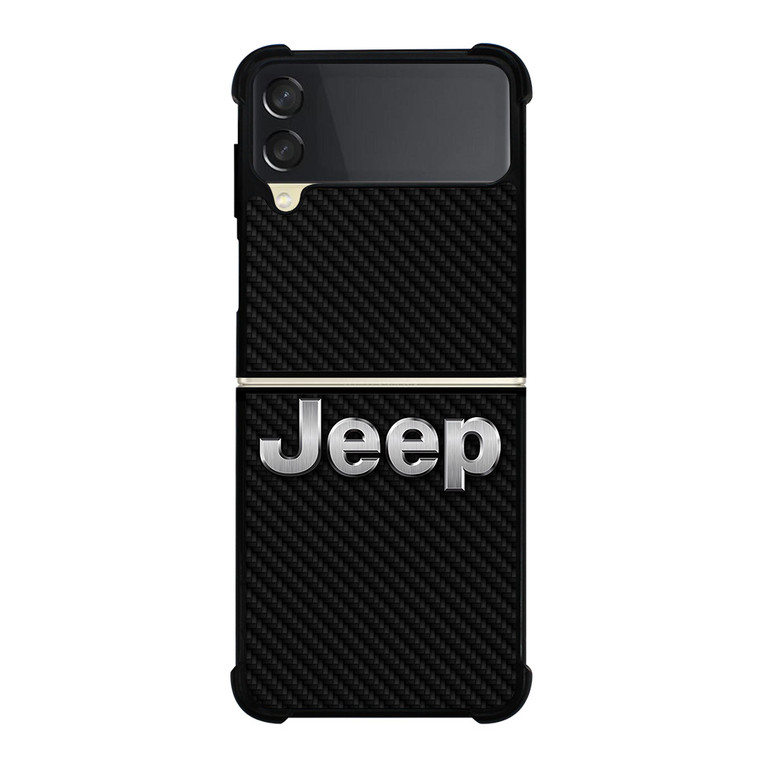JEEP AUTOMOBILE CARBON FIBER Samsung Galaxy Z Flip 3 Case Cover