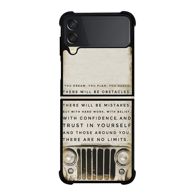 JEEP FUNNY QUOTES Samsung Galaxy Z Flip 3 Case Cover