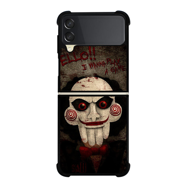 JIGSAW MOVIES I WANNA PLAY A GAME Samsung Galaxy Z Flip 3 Case Cover