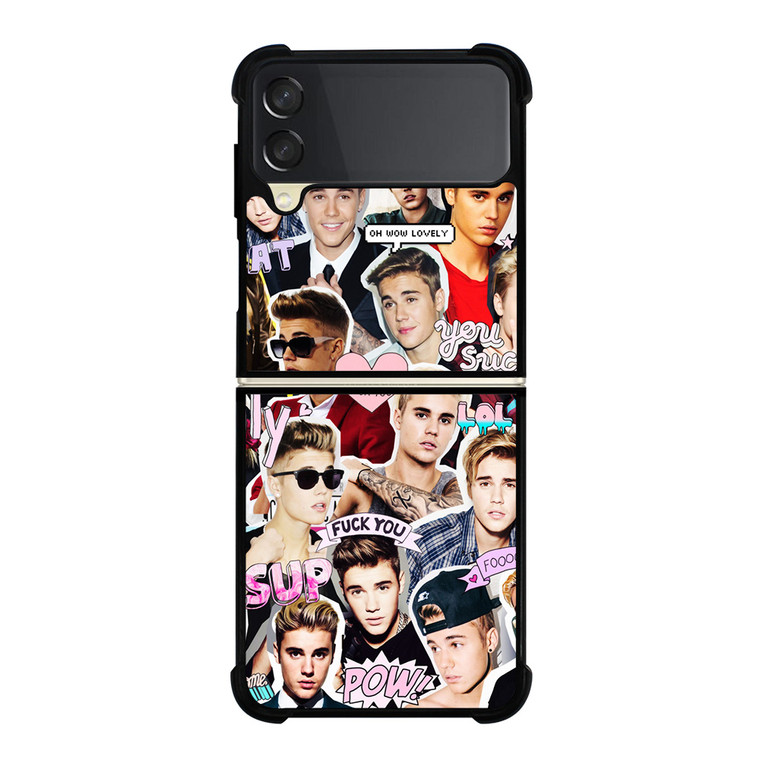 JUSTIN BIEBER COLLAGE Samsung Galaxy Z Flip 3 Case Cover
