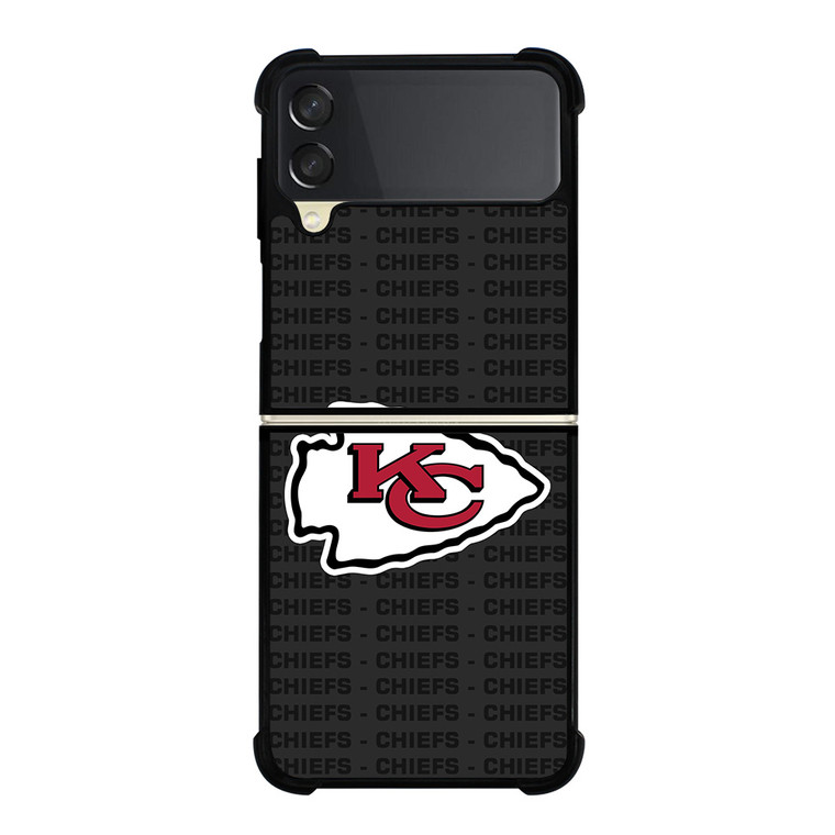 KANSAS CITY CHIEFS FOOTBALL TEXT Samsung Galaxy Z Flip 3 Case Cover