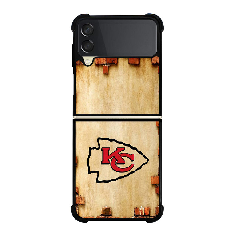 KANSAS CITY CHIEFS NFL FOOTBALL BRICKED Samsung Galaxy Z Flip 3 Case Cover