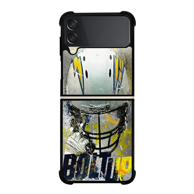 LOS ANGELES CHARGERS FOOTBALL BOLT UP Samsung Galaxy Z Flip 3 Case Cover