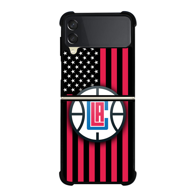 LOS ANGELES CLIPPERS NBA USA FLAG Samsung Galaxy Z Flip 3 Case Cover