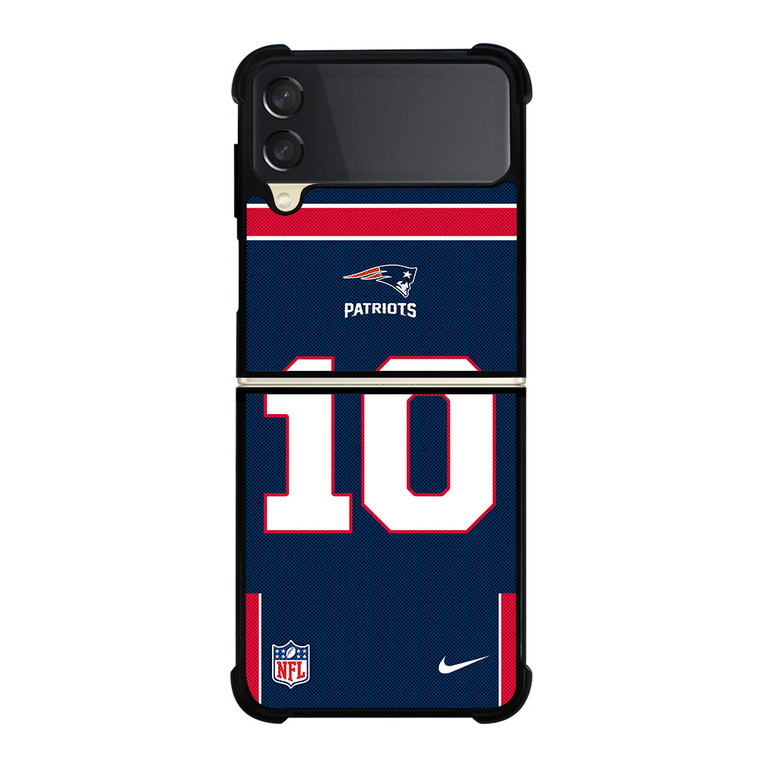 NEW ENGLAND PATROTS MAC JONES 10 NFL NIKE Samsung Galaxy Z Flip 3 Case Cover