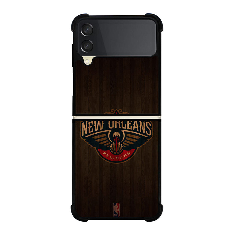 NEW ORLEANS PELICANS BASKETBALL COURT NBA Samsung Galaxy Z Flip 3 Case Cover