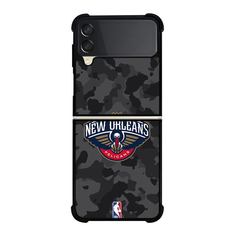 NEW ORLEANS PELICANS BLACK CAMO Samsung Galaxy Z Flip 3 Case Cover