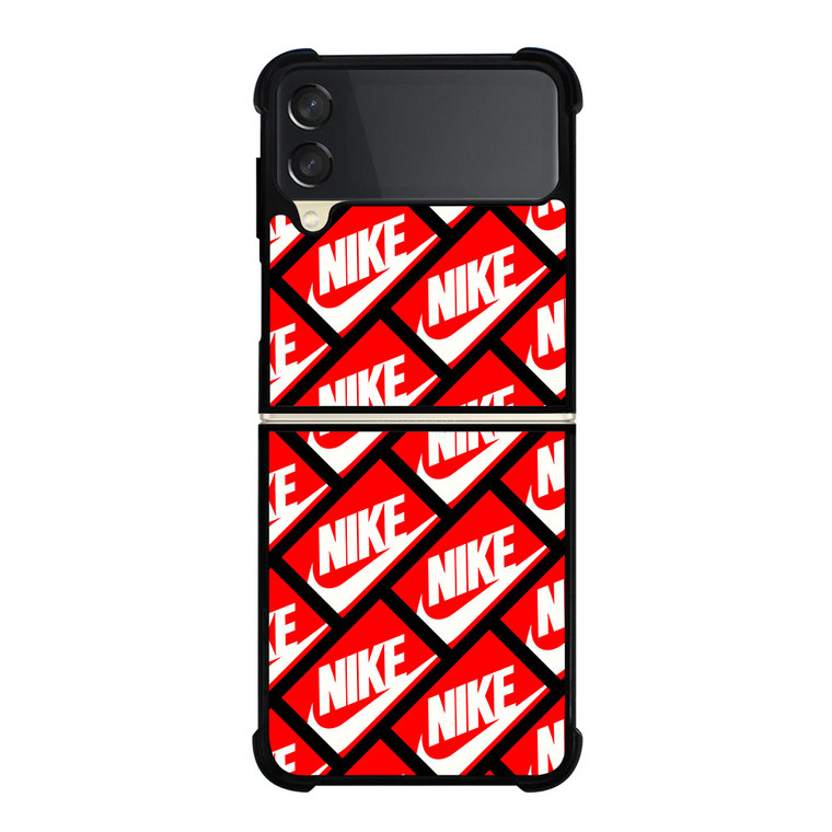 NIKE BOX PATTERN Samsung Galaxy Z Flip 3 Case Cover
