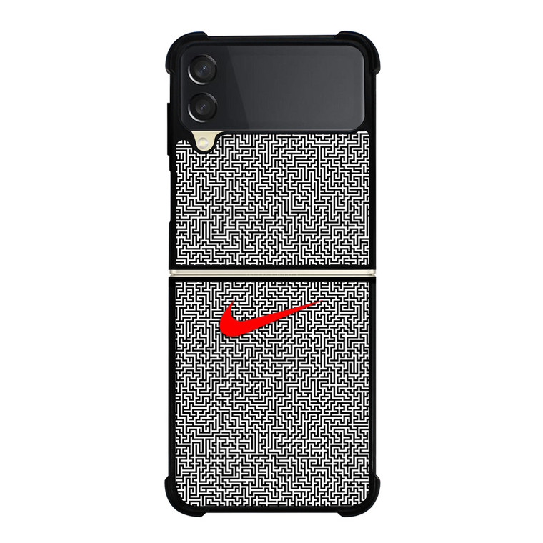 NIKE MAZE PATTERN Samsung Galaxy Z Flip 3 Case Cover