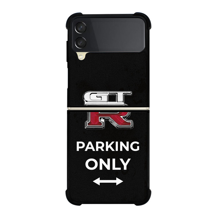 NISSAN GTR PARKING ONLY Samsung Galaxy Z Flip 3 Case Cover