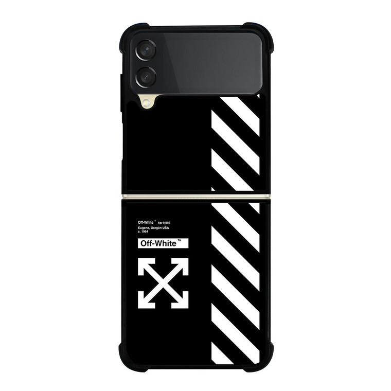 OFF WHITE USA STRIPE Samsung Galaxy Z Flip 3 Case Cover