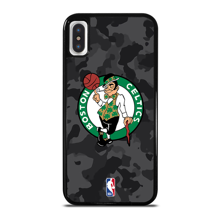 BOSTON CELTICS BLACK CAMO iPhone X / XS Case Cover